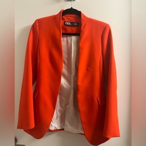 Flame red Zara blazer - Size XS